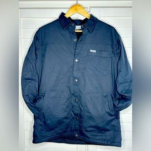 Columbia Sportswear Men’s Black Fleece-Lined Shirt Jacket
